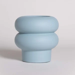 Käsitöö vaas "Ripple" helesinine 15 cm