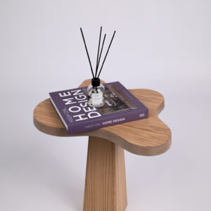 Orgaanilise kujuga abilaud Pond - hele tamm