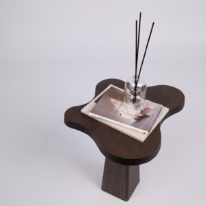 Orgaanilise kujuga abilaud Pond - tume tamm