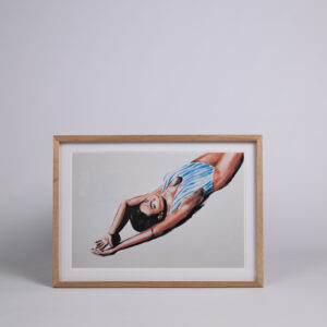 Signeeritud repro Siim Hanikati maalist ''Santorini''