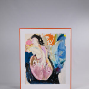 Signeeritud repro Liisa Jugapuu maalist ''Naine kõrrega''