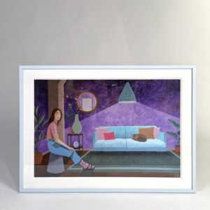 Signeeritud repro Anna Kõuhkna maalist ''The door''