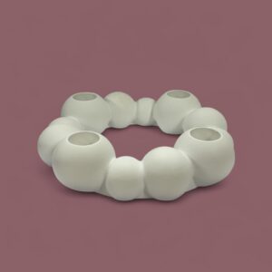 Küünlaalus ''Halo'' valge