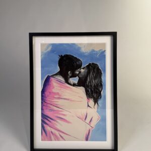 Signeeritud repro Siim Hanikati maalist ''Candle Light''