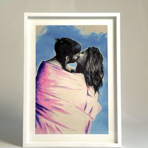 Signeeritud repro Siim Hanikati maalist ''Candle Light''