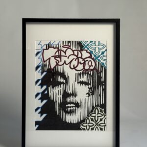 Siim Hanikat markerpliiatsi tehnikas originaalteos "Seismic" 60x90