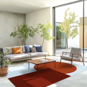 Pehme mustriline vaip Taos sinine