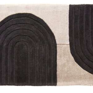 Uksematt Sabri must/beež