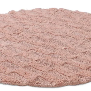 Ümmargune vannitoavaip Bevin - roosa
