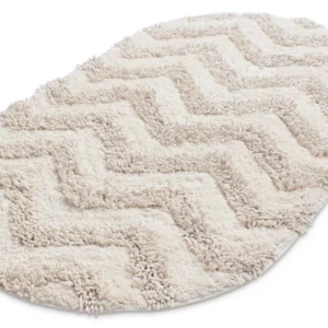 Ovaalne Vannitoavaip Tressa Loodusvalge