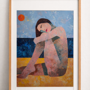 Signeeritud repro Anna Kõuhkna maalist ”Light on” 2019