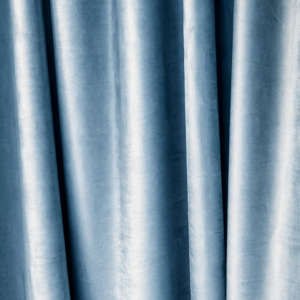 Külgkardin sametist - sinine