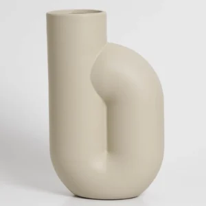 Käsitöö vaas "Nono loodusvalge" - 23 cm