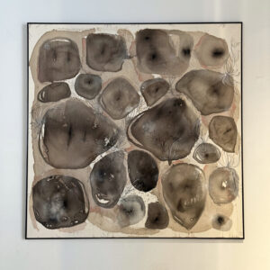 Akrüül lõuendil "Hõljuvad kivid" by Piret Elli