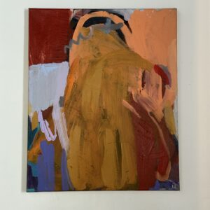 Akrüül lõuendil "Koorma kese" by Liisa Jugapuu