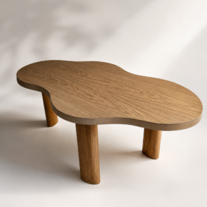 Orgaanilise kujuga kohvilaud Lago by MATÍ - hele tamm