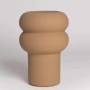 Käsitöö vaas "Ripple" helepruun 24cm