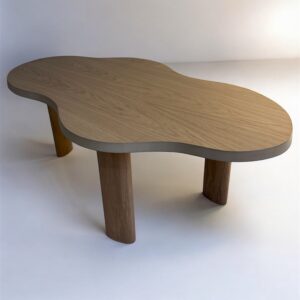 Orgaanilise kujuga kohvilaud Lago by MATÍ - hele tamm