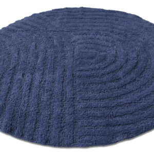 Ümar vannitoavaip Embla - tumesinine