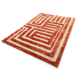 Pehme karvaga vaip Karbala punane/beež