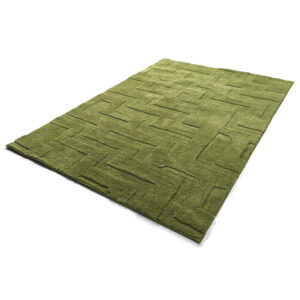 Pehme struktuurne vaip Tripoli  160x230 - roheline