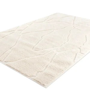 Pehme karvaga vaip Enola - loodusvalge