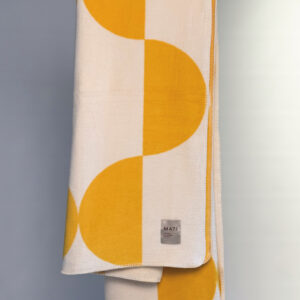 Puuvillasegust pleed Butterfly by Matí - kollane