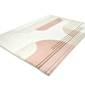 Mustriline vaip Delft - roosa