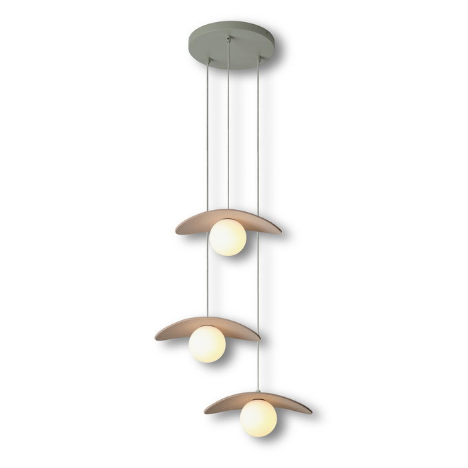 Laelamp "Decor Pearl Pendant" Beež kolme valgusallikaga