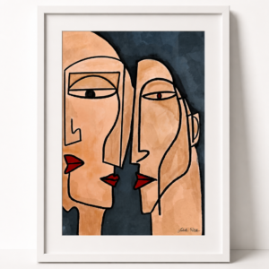 Raamitud print Isabella Pistillo “Incomplete Looks” 60x80