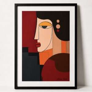 Raamitud print Isabella Pistillo “Unexpected Profile” 60x80