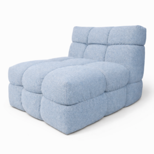 Pehme tugitool Puffy 70 – Helesinine (saalinäidis)