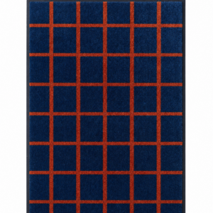 Ruuduline disain esikuvaip Grid by MATÍ - sinine/oranž