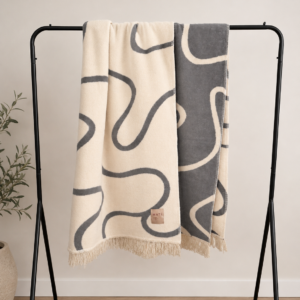 Puuvillasegust pleed Linea by Matí - hall