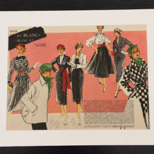 Vintage poster "Noir et Blanc Blanc et Noir 1952" 35x45