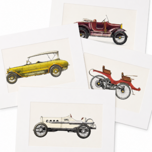 Vintage postrid “Autod”