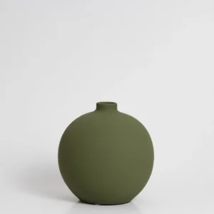 Käsitöö vaas "Blanc 03 - oliiviroheline"