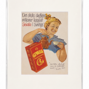 Vintage poster "Gevalia Kvalitetskaffe" 30x40