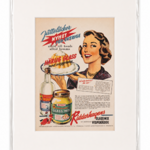 Vintage poster "Riddarhagens glass-mix" 30x40