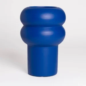 Käsitöö vaas "Ripple" sinine 24cm