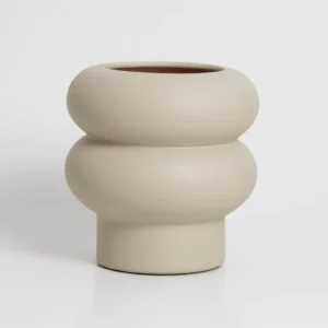 Käsitöö vaas "Ripple" beež  15cm